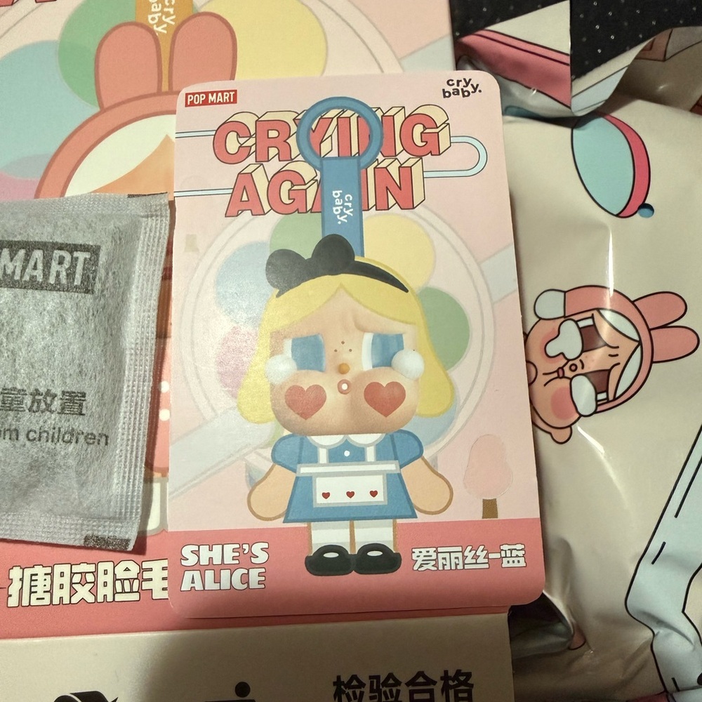Pop Mart Crybaby Crying Again She's Alice Doll